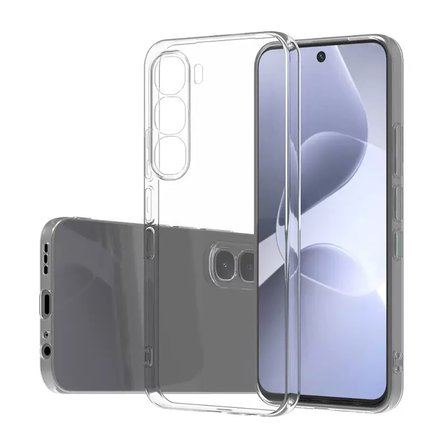 İnfinix Hot 60i Kılıf Şeffaf Silikon Hibrit Case Kapak