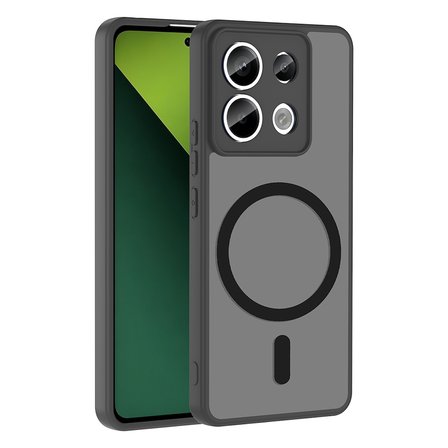 Xiaomi Redmi Note 13 Pro 5G Kılıf M-safe Şarj Özellikli Mat Babet Kapak