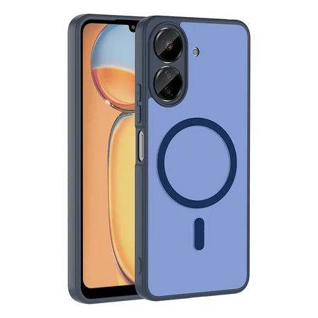 Xiaomi Poco C65 Kılıf M-safe Şarj Özellikli Mat Babet Kapak