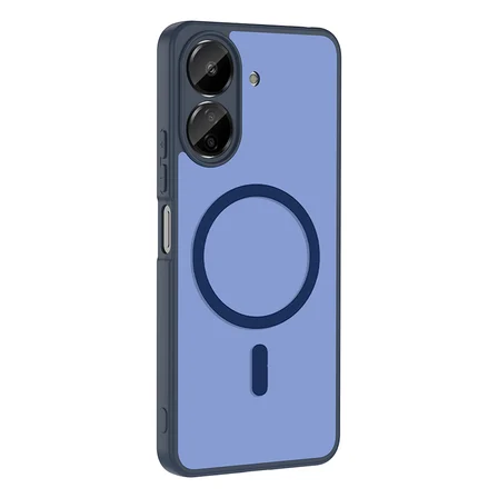 Xiaomi Poco C65 Kılıf M-safe Şarj Özellikli Mat Babet Kapak