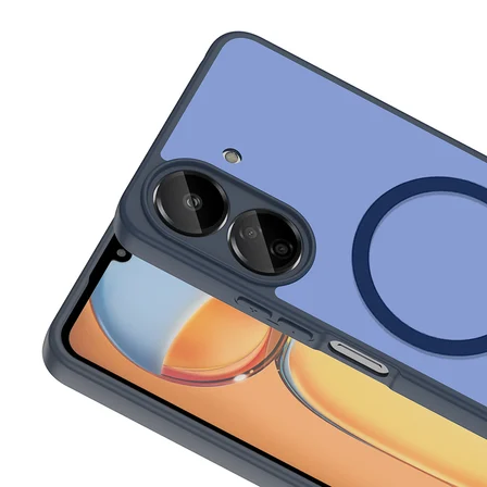 Xiaomi Poco C65 Kılıf M-safe Şarj Özellikli Mat Babet Kapak