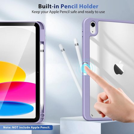 Apple iPad Air 11inç M4/M3/M2 2026-2024 Kılıf Grafiti Şeffaf Kalem Bölmeli