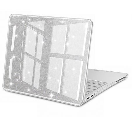 Macbook Neo 13 inç A18 Pro A3404 Kılıf Simli Ön Arka Kapak