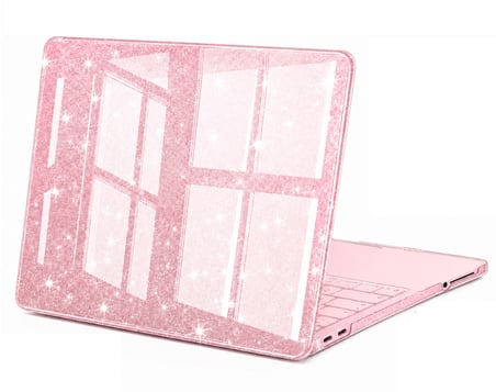 Macbook Neo 13 inç A18 Pro A3404 Kılıf Simli Ön Arka Kapak