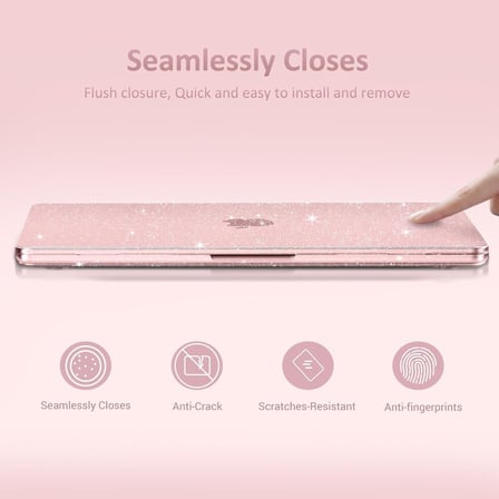 Macbook Neo 13 inç A18 Pro A3404 Kılıf Simli Ön Arka Kapak