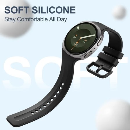 Samsung Galaxy Watch 9/8 40mm 44mm Classic 46mm Lansman 1-1 Kordon Spor Silikon Band STR-86