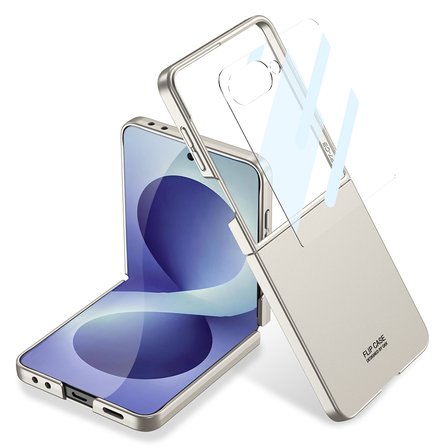Samsung Galaxy Z Flip 8 Kılıf Sert Renkli Kıpta Kapak