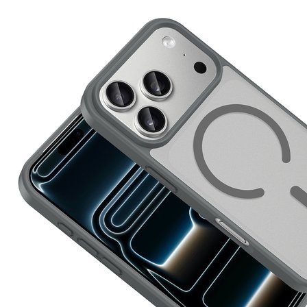 Apple iPhone 18 Pro Kılıf M-safe Şarj Özellikli Mat Babet Kapak