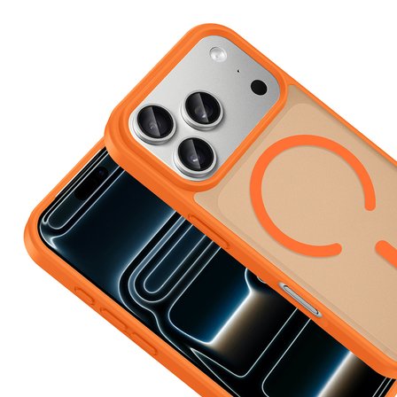 Apple iPhone 18 Pro Kılıf M-safe Şarj Özellikli Mat Babet Kapak