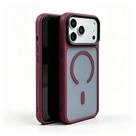 Apple iPhone 18 Pro Max Kılıf M-Safe özellikli Arkası Mat Kenar Korumalı Kapak Flet