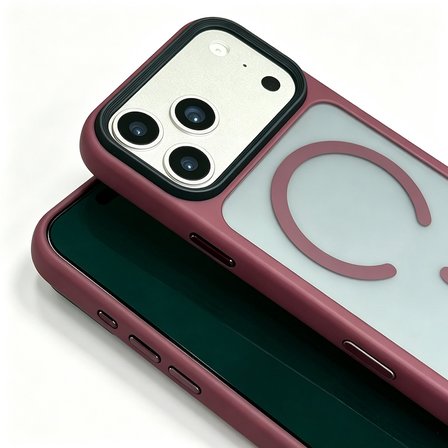 Apple iPhone 18 Pro Max Kılıf M-Safe özellikli Arkası Mat Kenar Korumalı Kapak Flet