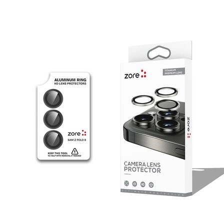 Samsung Galaxy Z Fold 8 Premium Safir Parmak İzi Bırakmayan Anti-Reflective Kamera Lens Koruyucu CL-12