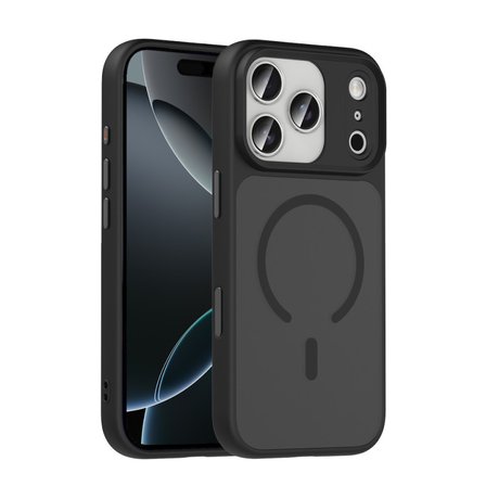 Apple iPhone 18 Pro Max - 17 Pro Max Kılıf M-Safe Şarj Özellikli Kamera Koruma Çerçeveli Megane Kapak