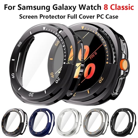 Samsung Galaxy Watch 8 Classic 46mm Sert PC Sadece Kasa Koruyucu (Ekran Koruyucusuz)