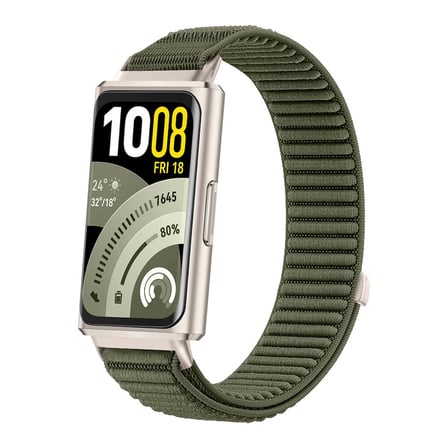​​Huawei Band 11 / 11 Pro Kordon Dalgalı Cırt Cırt Hasır Strap