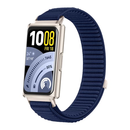 ​​Huawei Band 11 / 11 Pro Kordon Dalgalı Cırt Cırt Hasır Strap