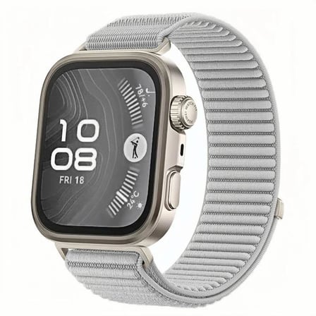 ​​Huawei Band 11 / 11 Pro Kordon Dalgalı Cırt Cırt Hasır Strap