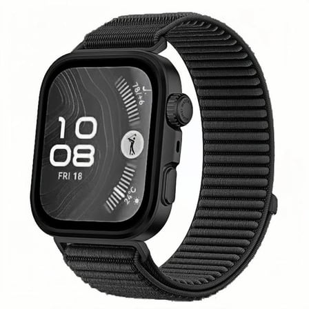 ​​Huawei Band 11 / 11 Pro Kordon Dalgalı Cırt Cırt Hasır Strap