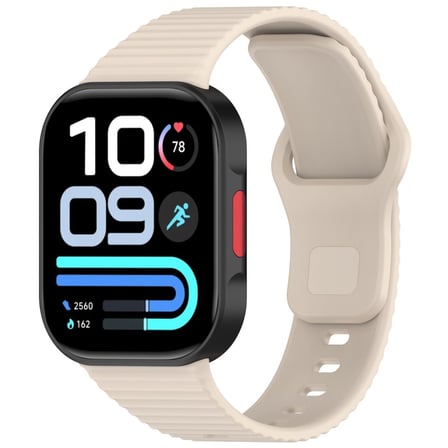 Xiaomi Redmi Watch 4/5/6/6 Acitve - Smart Band 8 Pro / 9 Pro Kordon Dekoratif Örgü Çizgili Spor Silikon Kayış