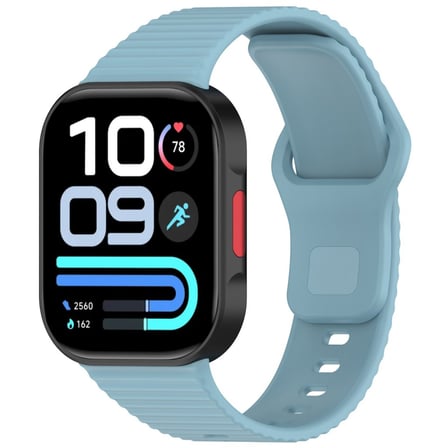 Xiaomi Redmi Watch 4/5/6/6 Acitve - Smart Band 8 Pro / 9 Pro Kordon Dekoratif Örgü Çizgili Spor Silikon Kayış