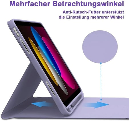 Apple iPad 11.Nesil A16 11inç/10.Nesil 10.9inç Kılıf Kablosuz Klavyeli Case Mobax Işıklı Aydınlatmalı Türkçe Klavye