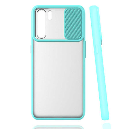 Oppo A91 Kılıf Kamera Kapatmalı Lensi Case