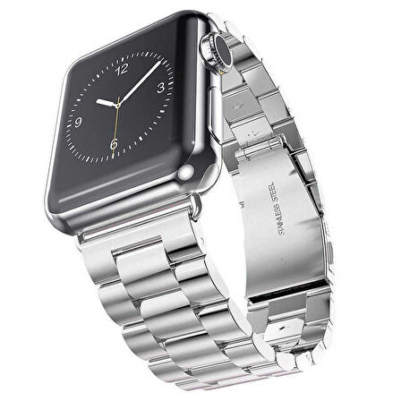 Apple Watch 42/44/45/46/49mm Kordon Klipsli Metal Kordon 04-A 2/3/4/5/6/se/7/8/9/10/ultra