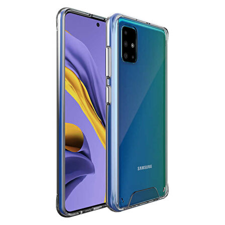 Samsung Galaxy A71 Kılıf Şeffaf Sararmaz Gard Silikon