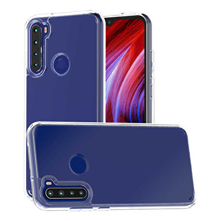 Xiaomi Redmi Note 8 Kılıf Full Şeffaf Sararmaz Kapak