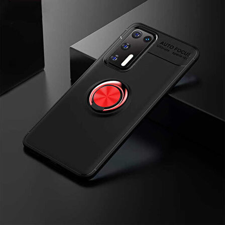 Huawei P40 Kılıf Yüzüklü Magnetli Ravel Case