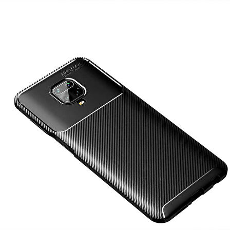 Xiaomi Redmi Note 9S Kılıf Karbon Silikon Case