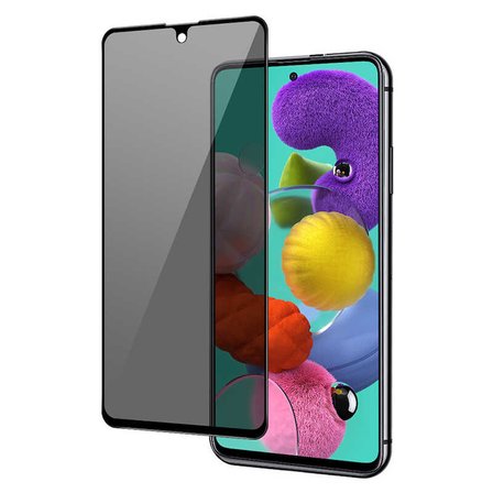 Samsung Galaxy A71 Privacy Temperli Full Ekran Koruyucu New