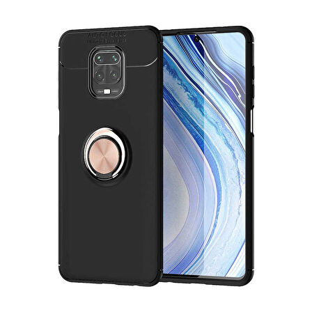 Xiaomi Redmi Note 9S Kılıf Yüzüklü Magnetli Ravel Case