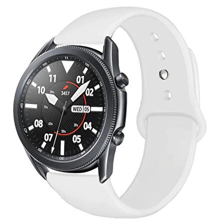 Samsung Galaxy Watch 4 5 6 7 FE 40 40 44 Classic 42 43 46 47 mm Kordon Silikon Spor Kordon 20mm
