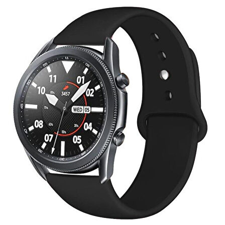 Samsung Galaxy Watch 4 5 6 7 FE 40 40 44 Classic 42 43 46 47 mm Kordon Silikon Spor Kordon 20mm