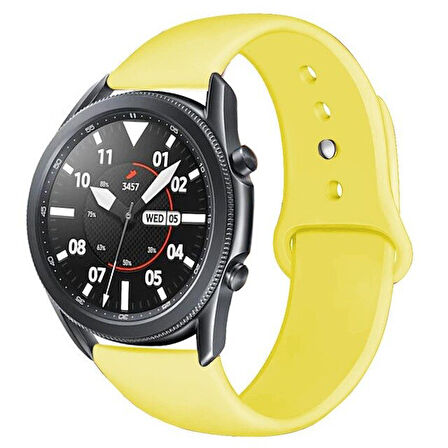 Samsung Galaxy Watch 3 45mm Kordon Silikon Spor Kordon