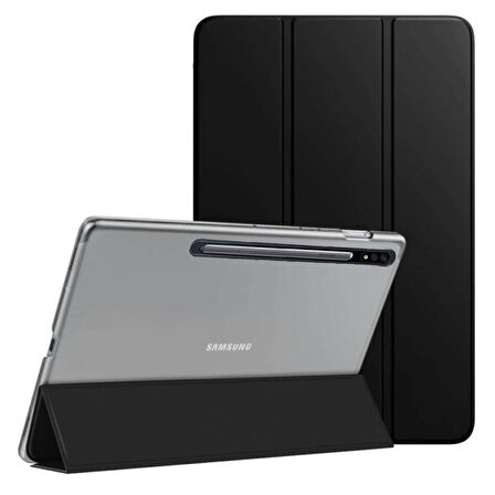 Samsung Galaxy Tab S7 Plus / S8 Plus X800 T970 T975 T977 Kılıf PU Deri Smart Standlı Case