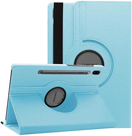 Samsung Galaxy Tab S7 Plus T970 T975 T977 Kılıf 360 Dönebilen Standlı Case
