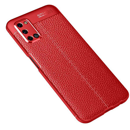 Oppo A72 Kılıf Deri Tarzı Niss Silikon Case