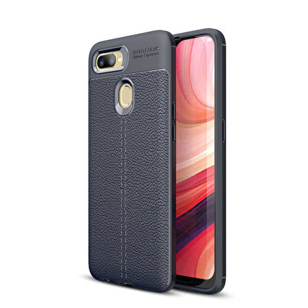 Oppo A5S Kılıf Deri Tarzı Niss Silikon Case