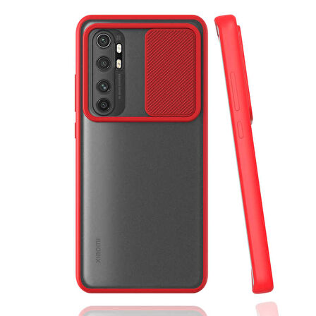 Xiaomi Mi Note 10 Lite Kılıf Kamera Kapatmalı Lensi Case