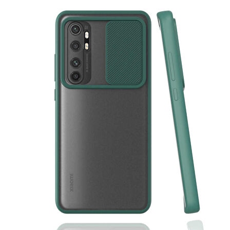 Xiaomi Mi Note 10 Lite Kılıf Kamera Kapatmalı Lensi Case