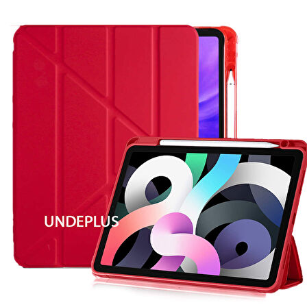 Apple iPad Air 4 10.9 Kılıf Kalem Bölmeli Trifolding Case A2072 A2316 A2324 A2325