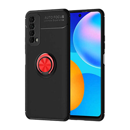 Huawei P Smart 2021 Kılıf Yüzüklü Magnetli Ravel Case