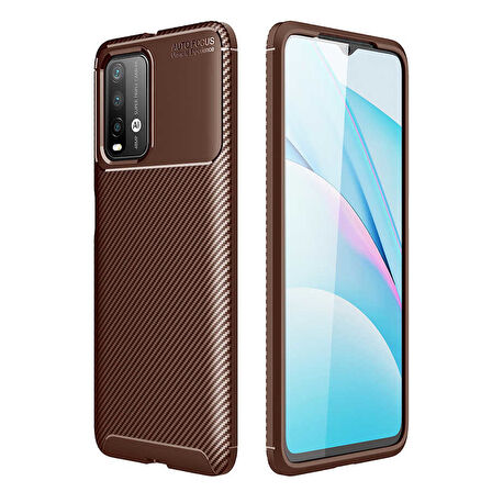 Xiaomi Redmi 9T Kılıf Karbon Silikon Case