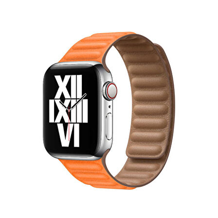 Apple Watch 42/44/45/46/49mm Kordon Baklalı Deri Kordon 2/3/4/5/6/se/7/8/9/10/ultra
