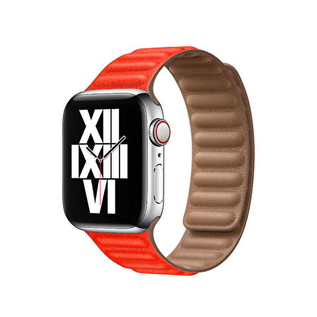 Apple Watch 42/44/45/46/49mm Kordon Baklalı Deri Kordon 2/3/4/5/6/se/7/8/9/10/ultra