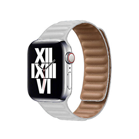 Apple Watch 42/44/45/46/49mm Kordon Baklalı Deri Kordon 2/3/4/5/6/se/7/8/9/10/ultra