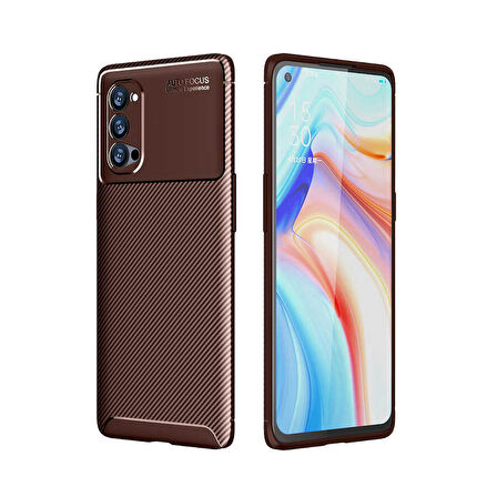 Oppo Reno 4 Pro 5G Kılıf Karbon Silikon Case