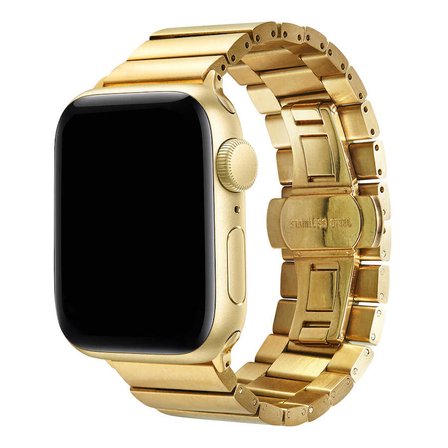 Apple Watch 10 42mm - 38/40/41mm Kordon Metal Katlamalı Klipsli Kordon 2/3/4/5/6/se/7/8/9